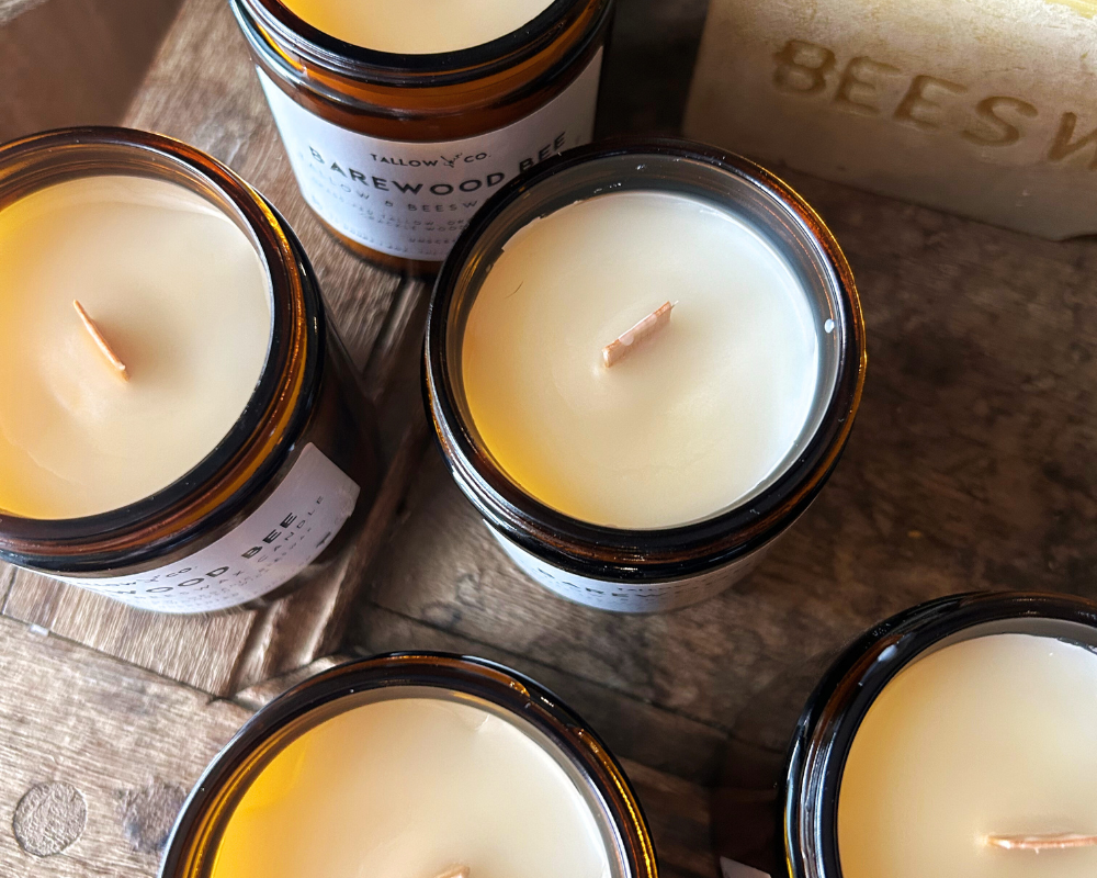 Tallow and Beeswax Candles