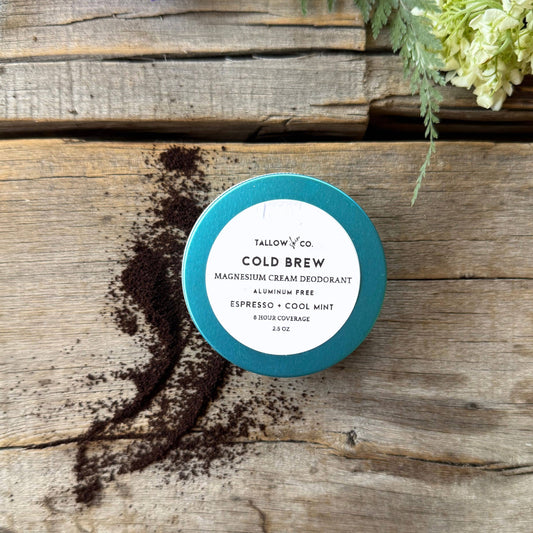 Cold Brew Cooling Tallow Magnesium Cream Deodorant
