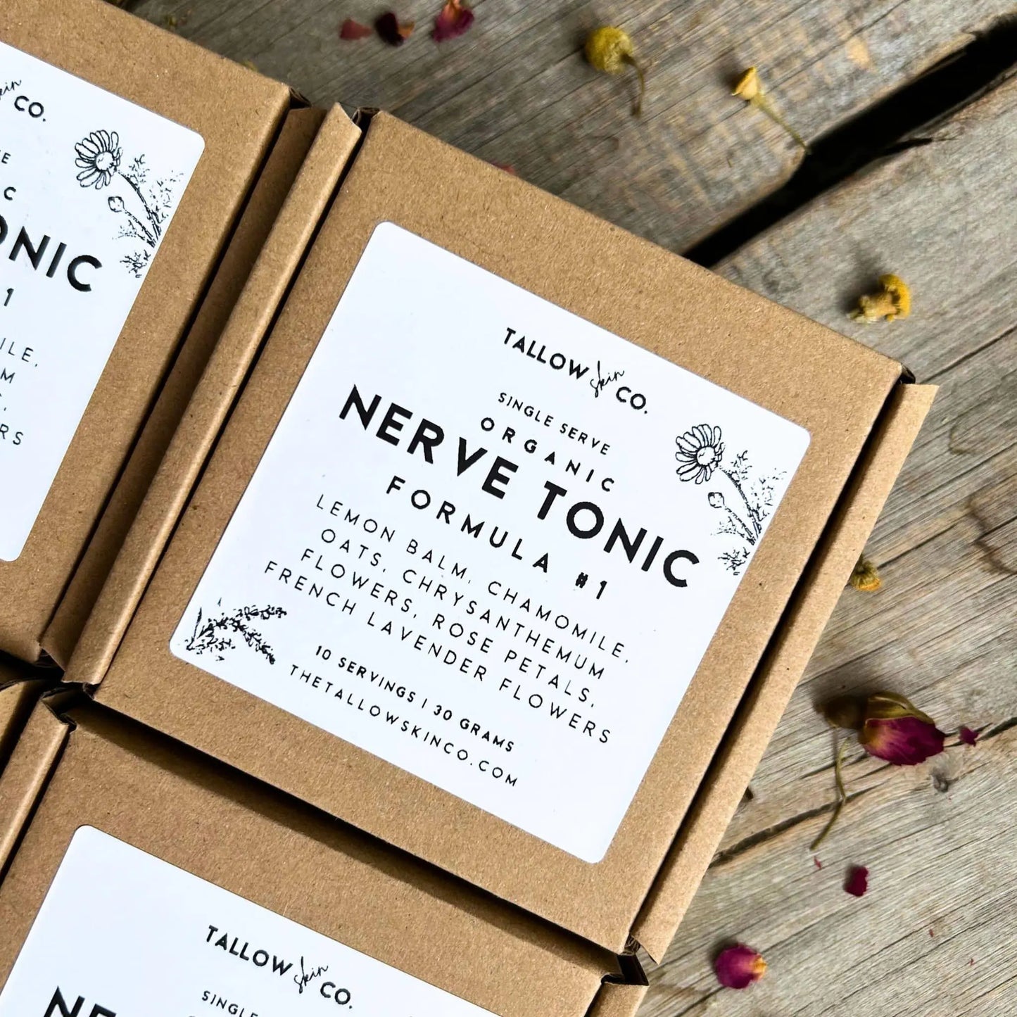 Nerve Tonic Tea Formula #1 | Calm & Soothe - Tallow Skin Co.
