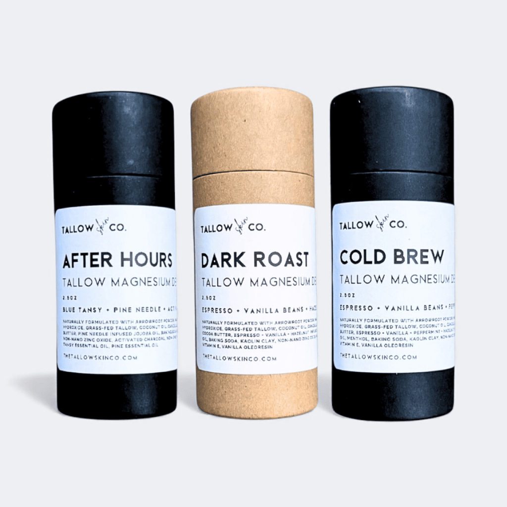 Tallow Magnesium Deodorants