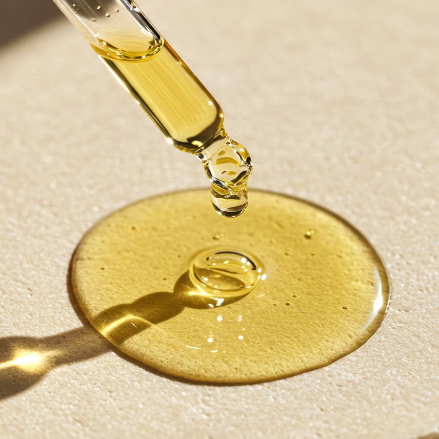 A dropper of oil 