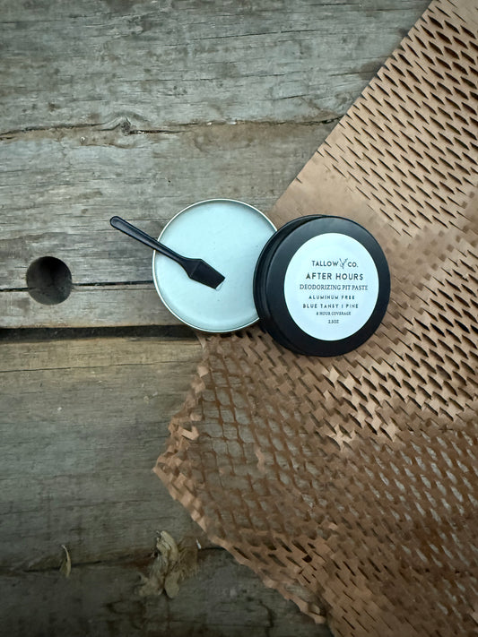 After Hours | Tallow Magnesium Deodorant | Blue Tansy & Pine