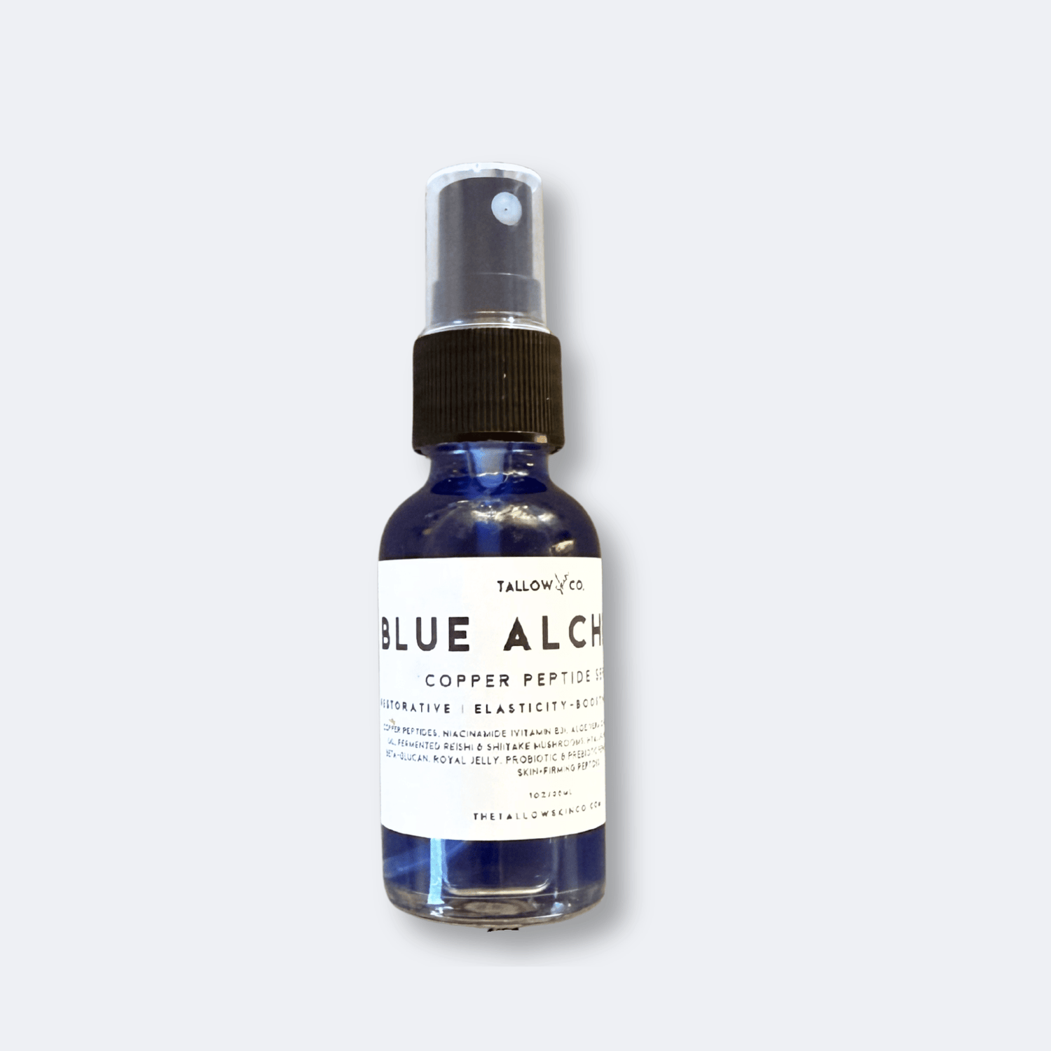 Close-up application of copper peptide serum for skin rejuvenation