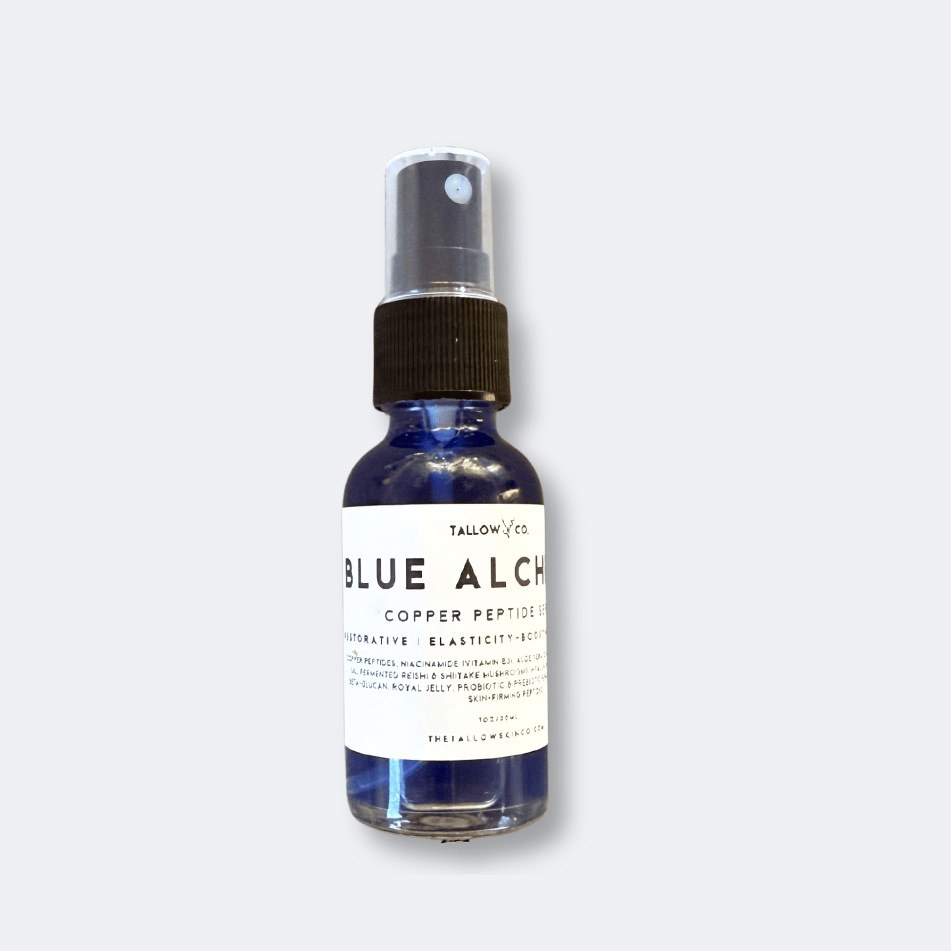 Close-up application of copper peptide serum for skin rejuvenation