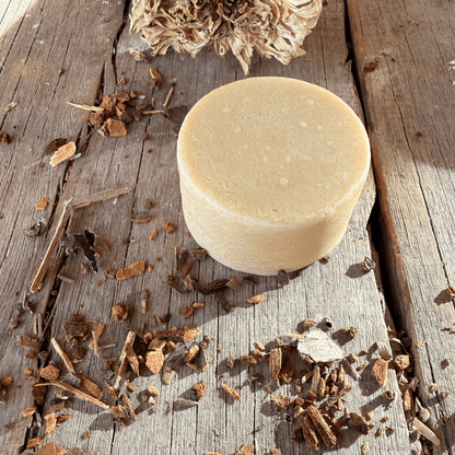 Eco friendly deep conditioning hair mask bar replacing plastic bottles