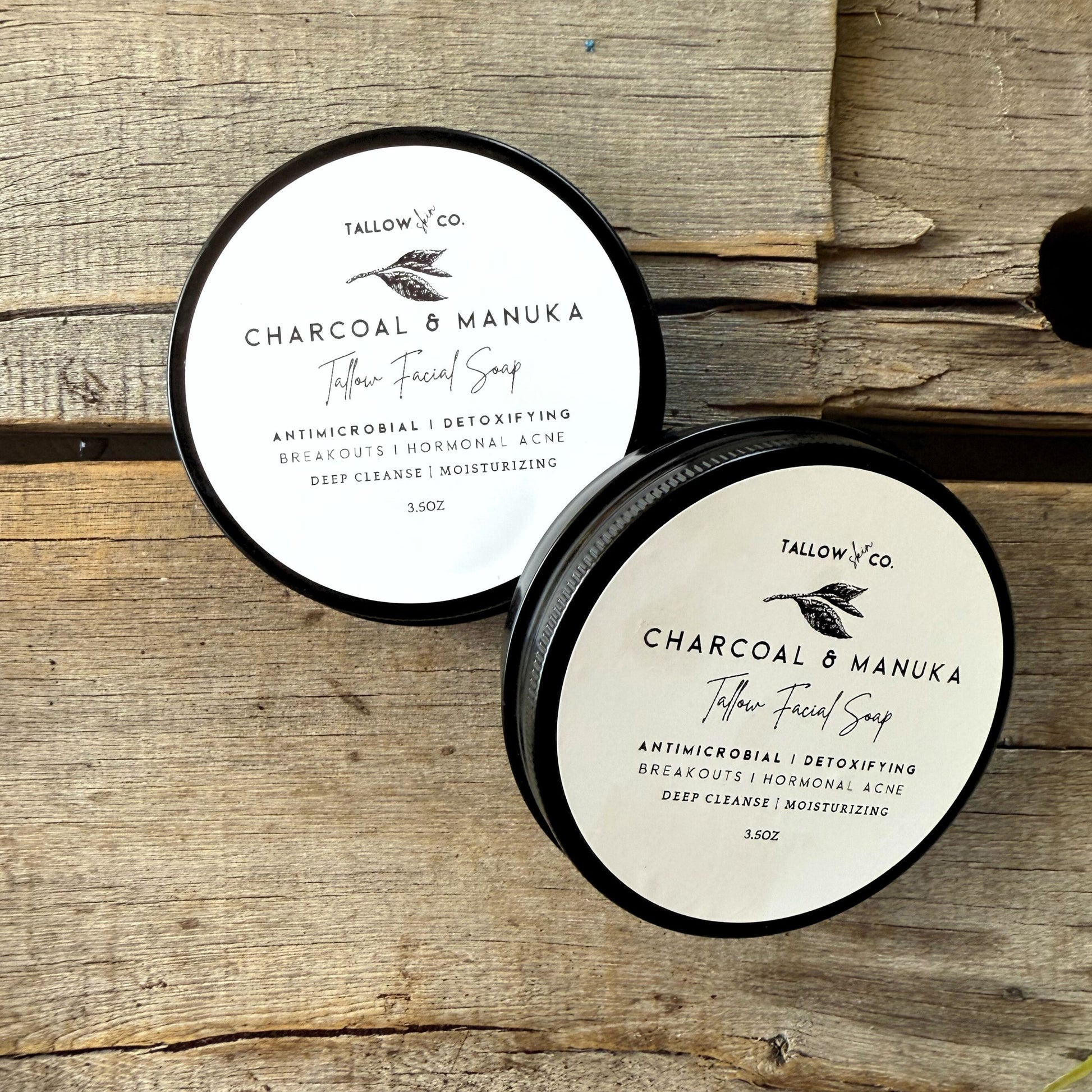 Charcoal & Manuka Tallow Facial Soap for Breakouts