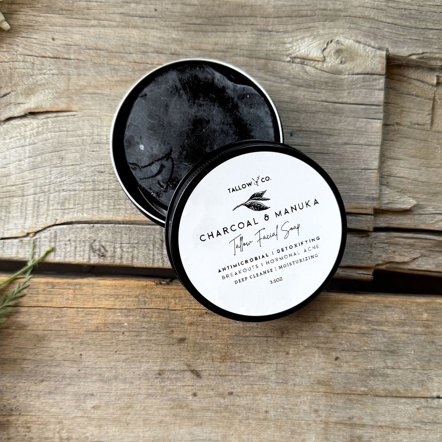 Charcoal & Manuka Tallow Facial Soap for Breakouts