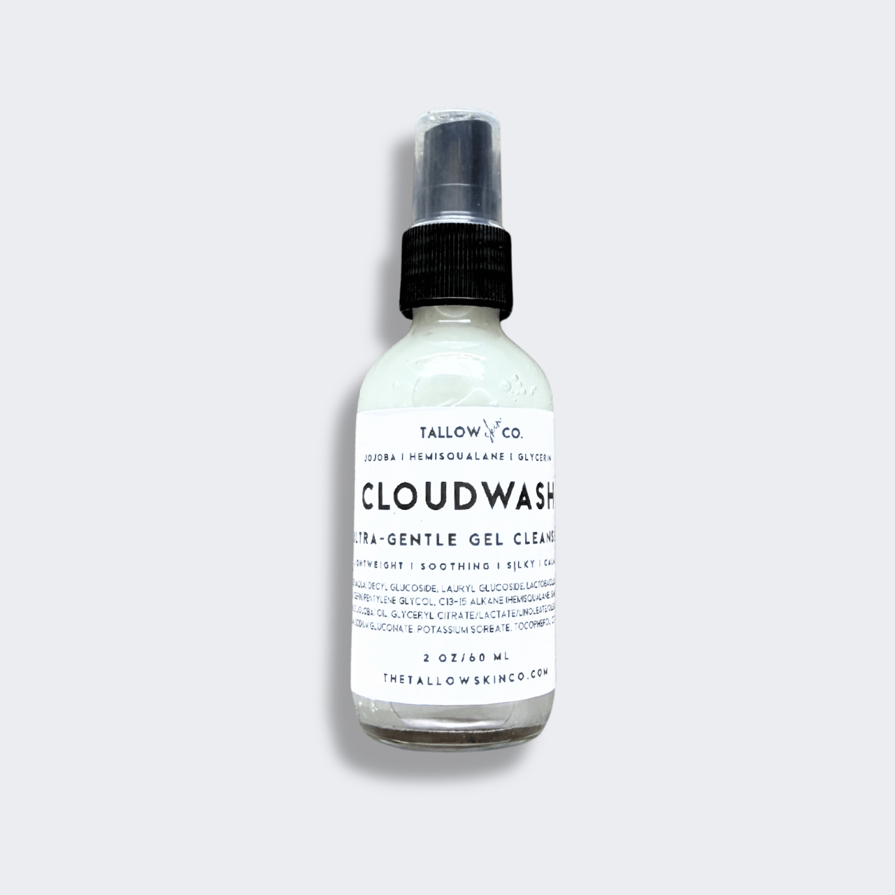 Cloudwash Milky Cleanser bottle on a soft, minimalist background