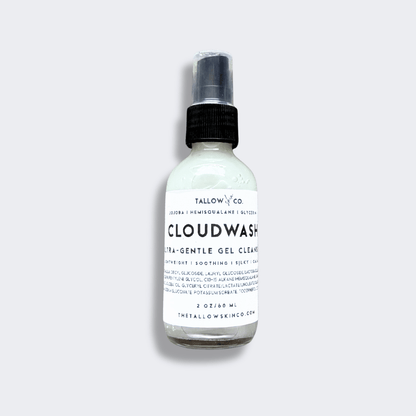 Cloudwash Milky Cleanser bottle on a soft, minimalist background