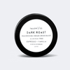 Dark Roast natural tallow deodorant balm in a reusable tin, infused with coffee and Madagascar vanilla for long-lasting odor protection.