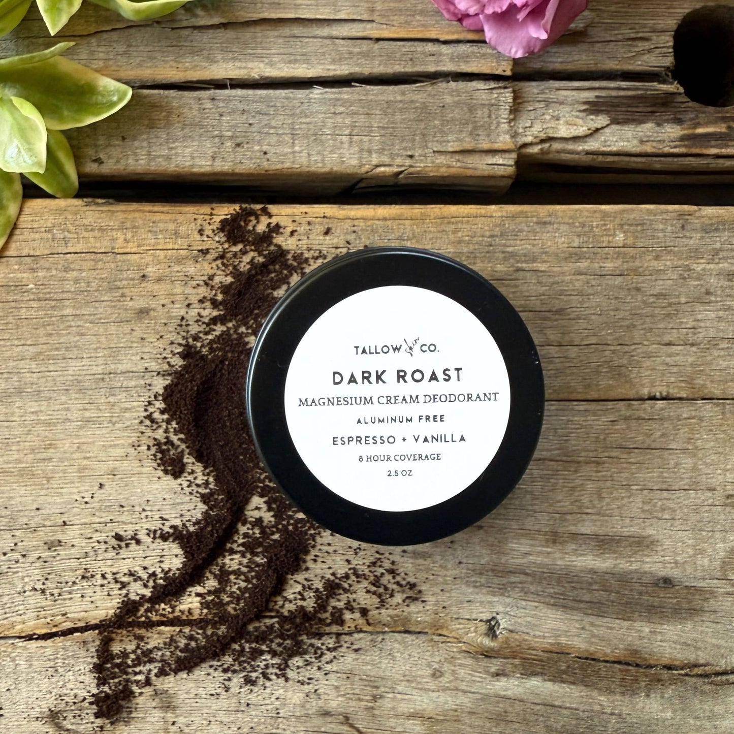 Dark Roast Tallow Magnesium Cream Deodorant 