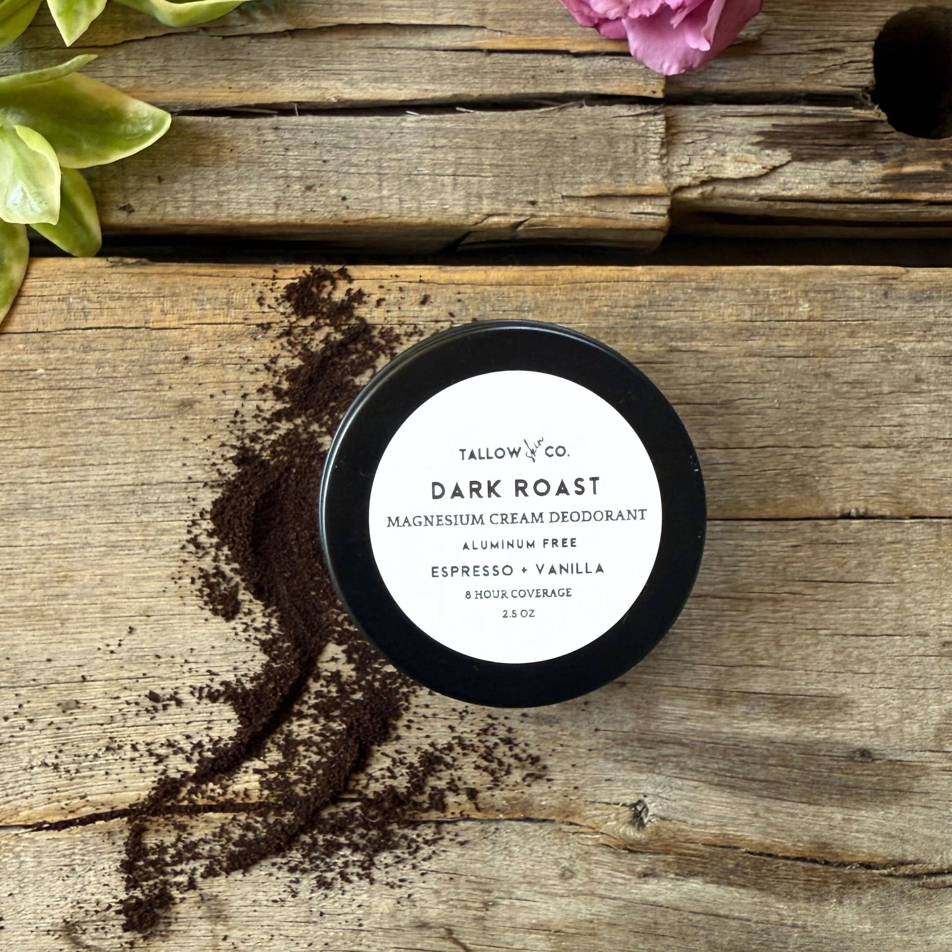 Dark Roast Tallow Magnesium Cream Deodorant 