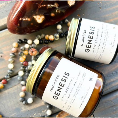 Genesis Botanical Tallow Body Butter jar with herbal extracts