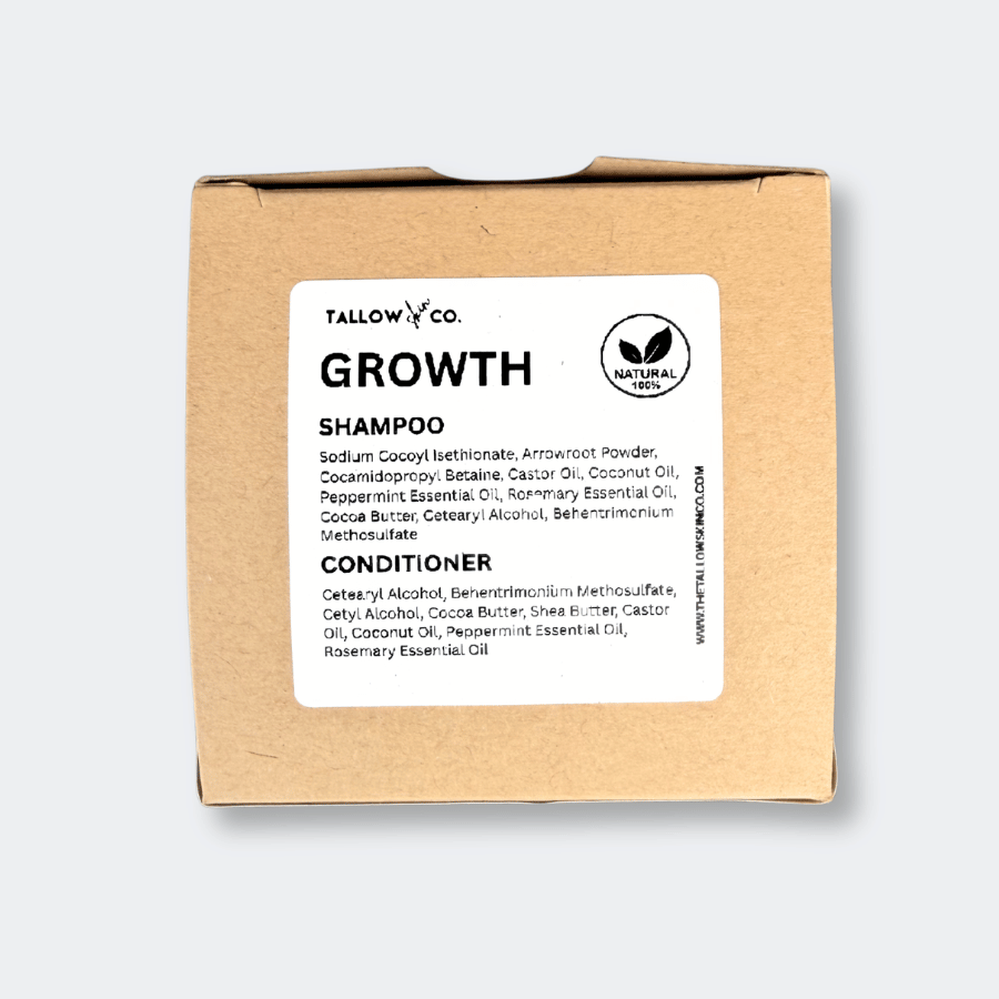 Growth Ritual Shampoo & Conditioner Bar Set | Sulfate-Free Hair Growth Formula