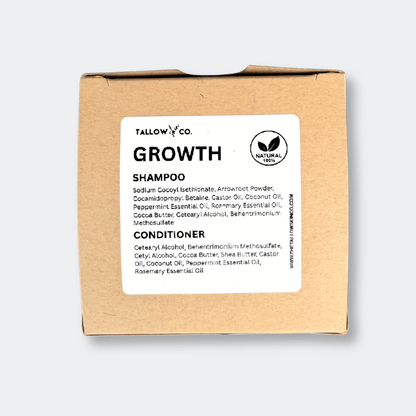 Growth Ritual Shampoo & Conditioner Bar Set | Sulfate-Free Hair Growth Formula