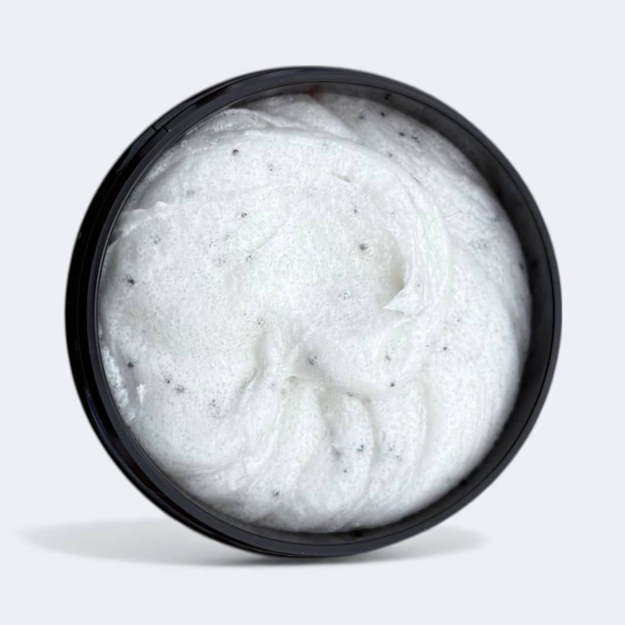 Jar of Lemon Poppyseed Cake Foaming Tallow Bath Butter and Sugar Scrub