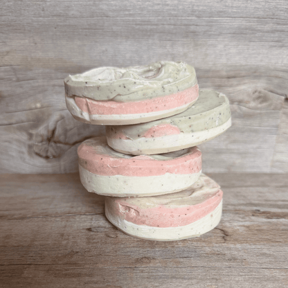 River Run Hidden Loofah Tallow Soap Rounds | Messies