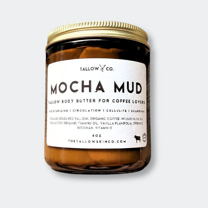Mocha Mud - Tallow Body Butter for Cellulite, Scars & Brightening