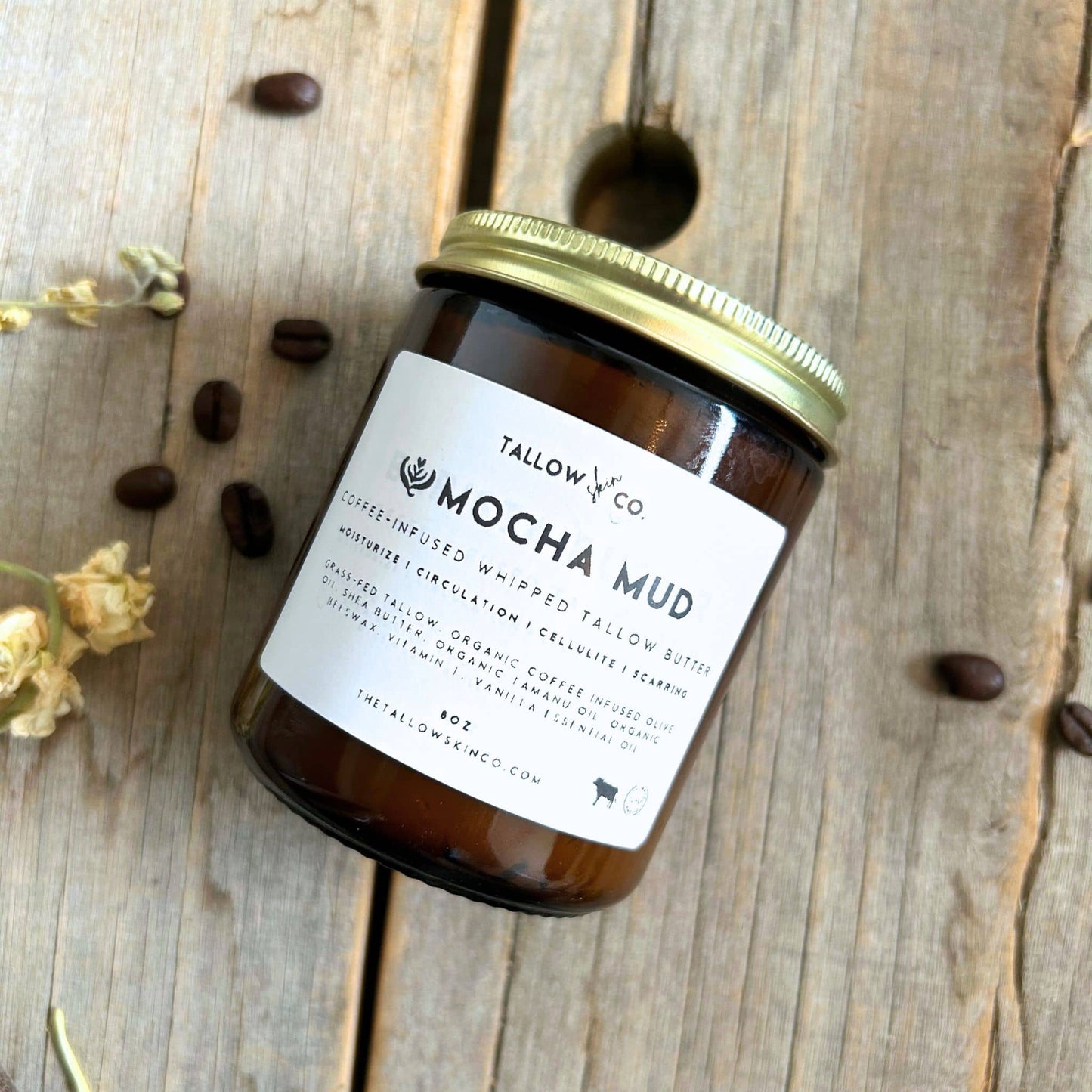 Mocha Mud - Tallow Body Butter for Cellulite, Scars & Brightening