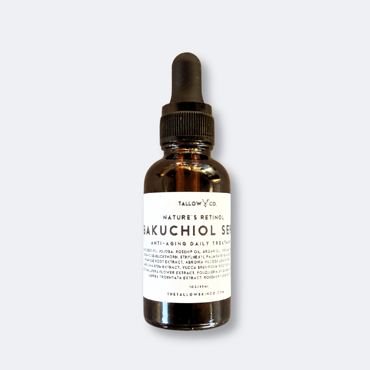 Radiant and youthful skin after using bakuchiol oil serum