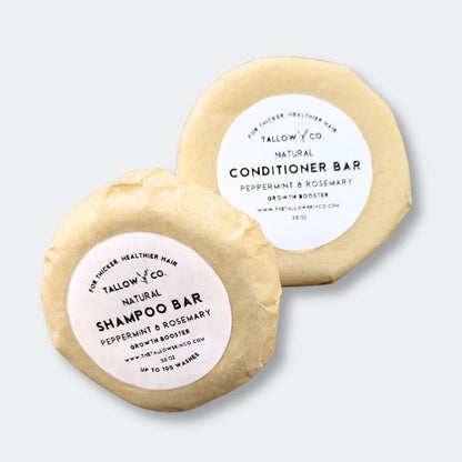 Growth Ritual Shampoo & Conditioner Bar Set | Sulfate-Free Hair Growth Formula