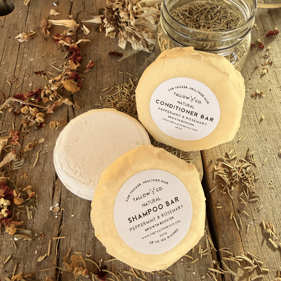Growth Ritual Shampoo & Conditioner Bar Set | Sulfate-Free Hair Growth Formula