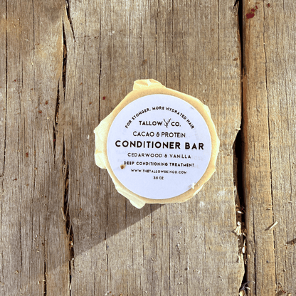 Natural protein hair mask treatment bar for dry and damaged strands