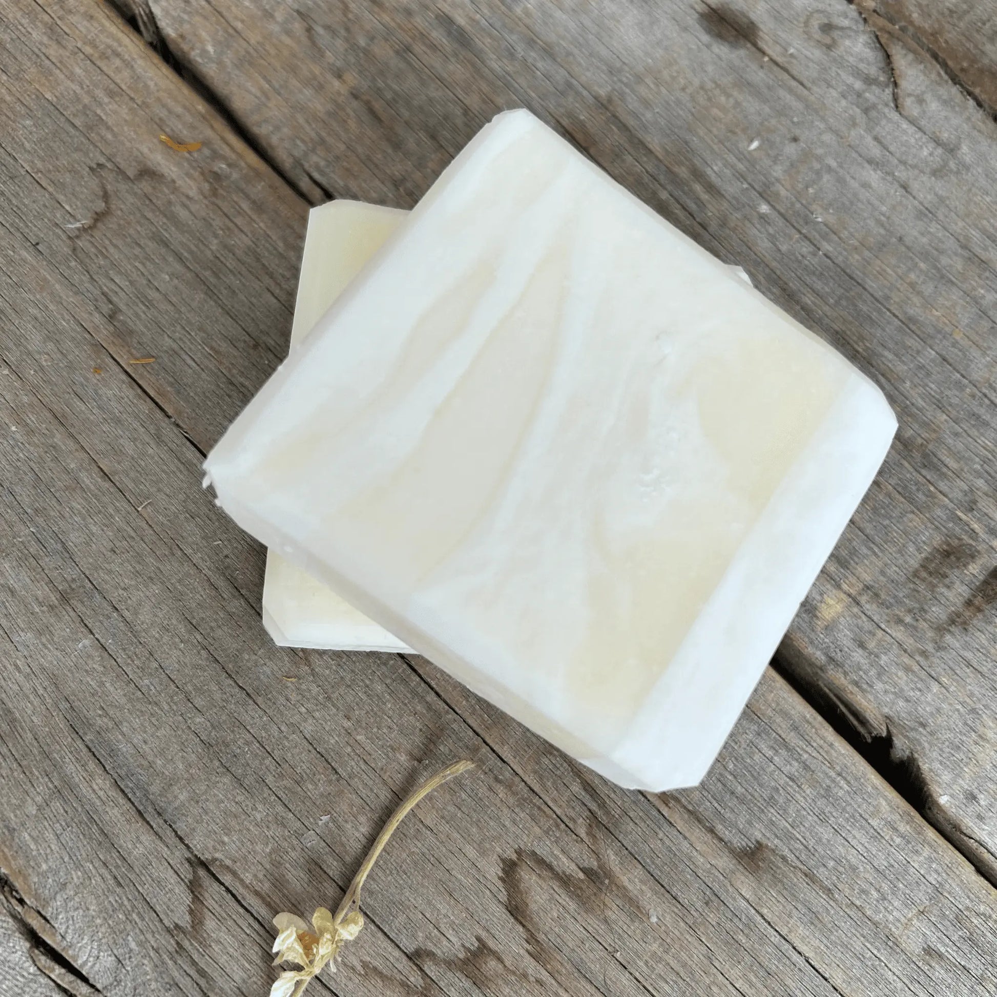 Creamy marbled tallow soap