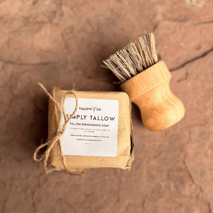 Simply Tallow Dishwashing Soap + Brush