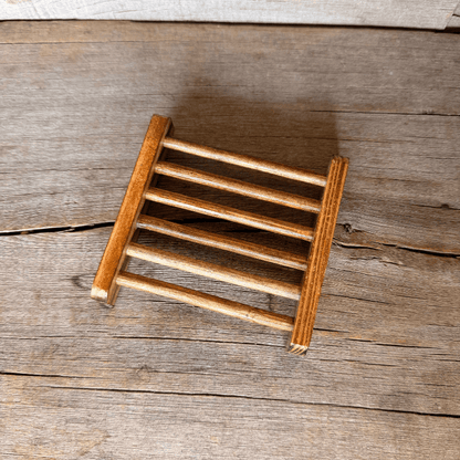 The Soap Saver Set | Bamboo Stand + Organic Sisal Soap Bag